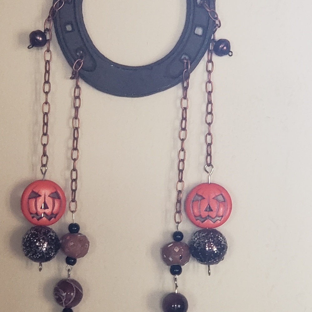 Handmade one of a kind yard art horseshoe